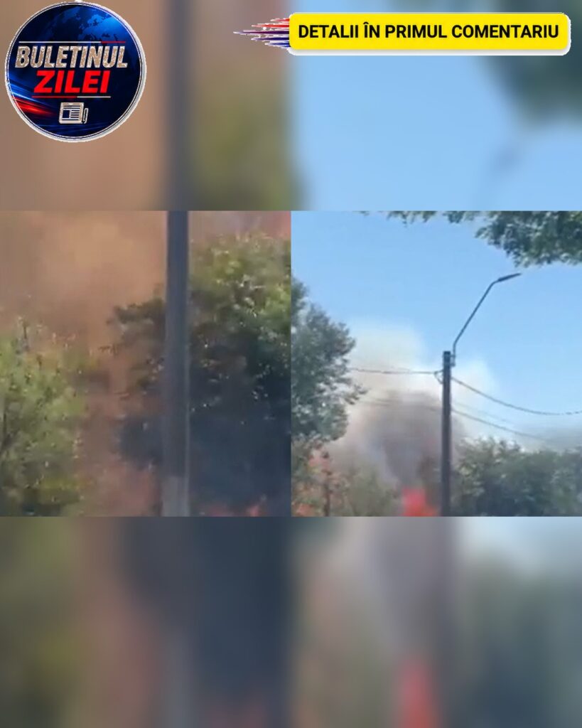 ACUM! Incendiu DEVASTATOR la ieșirea din B…