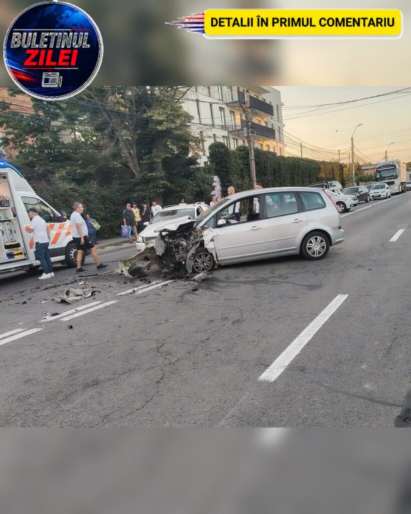 Incident rutier între două mașini, în Galați! În ce stare se află victimele