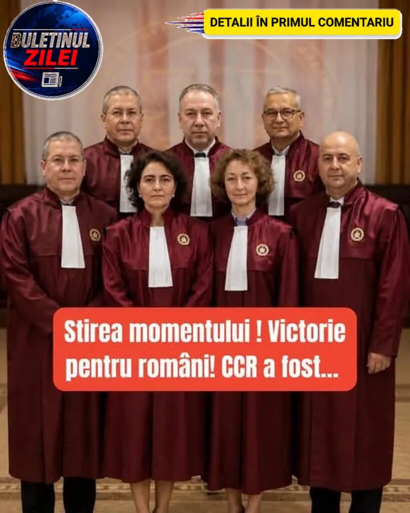 Stirea momentului ! Victorie pentru români! CCR a fost…