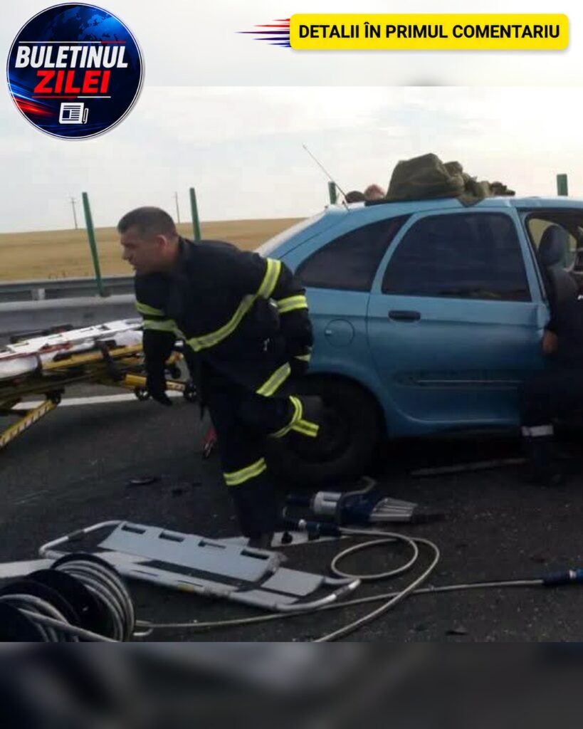 Accident cu patru mașini pe A2, în zona Fetești. O persoană a ajuns la spital, iar traficul a fost blocat