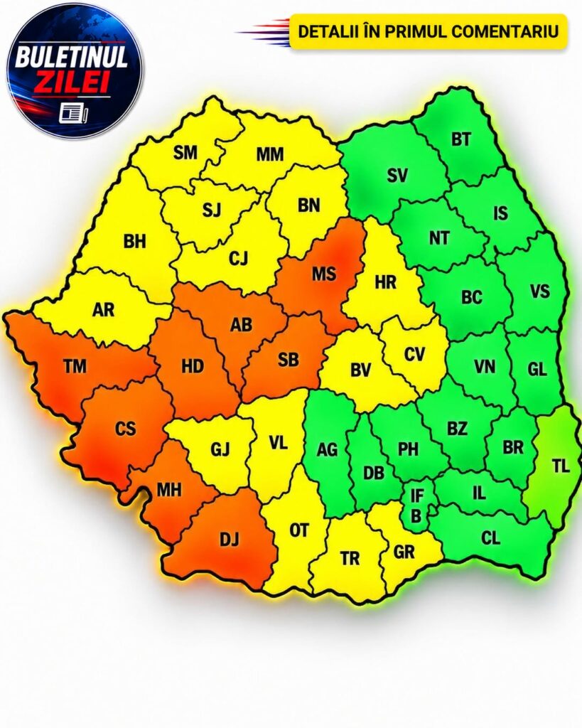 Cod portocaliu de caniculă: prognoza meteo pentru vineri, 11 septembrie 2026