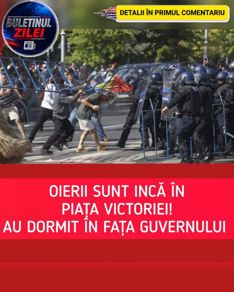 Ciobanii au dormit în Piața Victoriei și refuză să plece. Protestul continuă după incidentele de marți