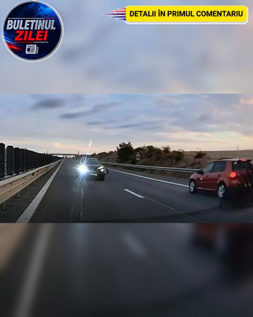 Un bătrânel a făcut accident, dar asta NU l-a oprit să continue să circule pe sensul opus de mers al autostrăzii A…