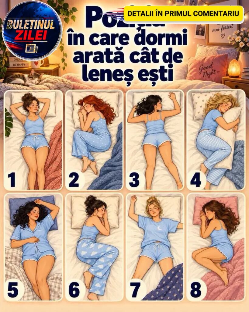 Cum dormi spune multe despre cât de leneș(ă) ești…
