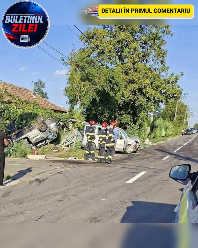Accident rutier în comuna Romanu din Brăila! Cinci persoane au fost rănite