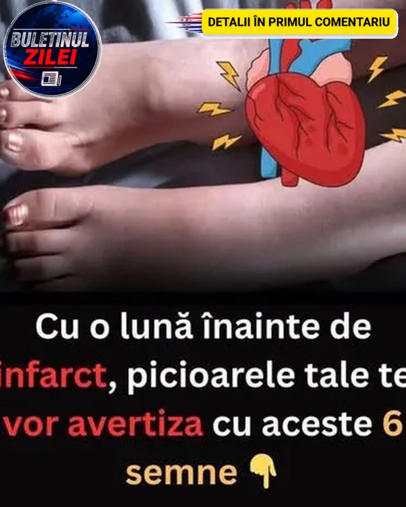 Cu o lună înainte de infarct, picioarele te vor avertiza despre aceste 6 semne, mai ales a treia