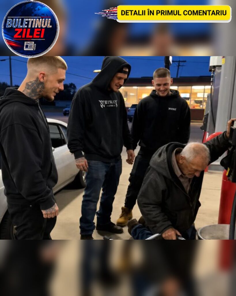 Băieții s-au apropiat și, sub privirile tuturor, au început să își bată joc de un veteran de 76 de ani, însă când un motocicl