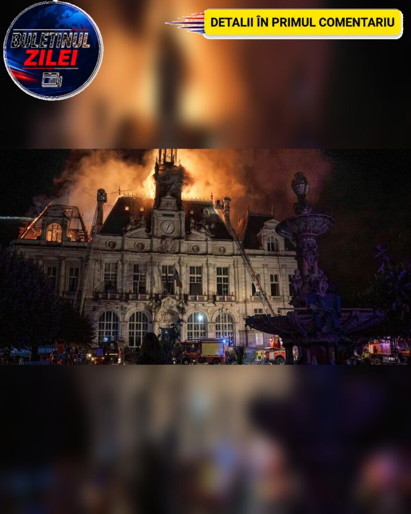 ȘOC! ARDE primăria de 143 de ani a orașului…