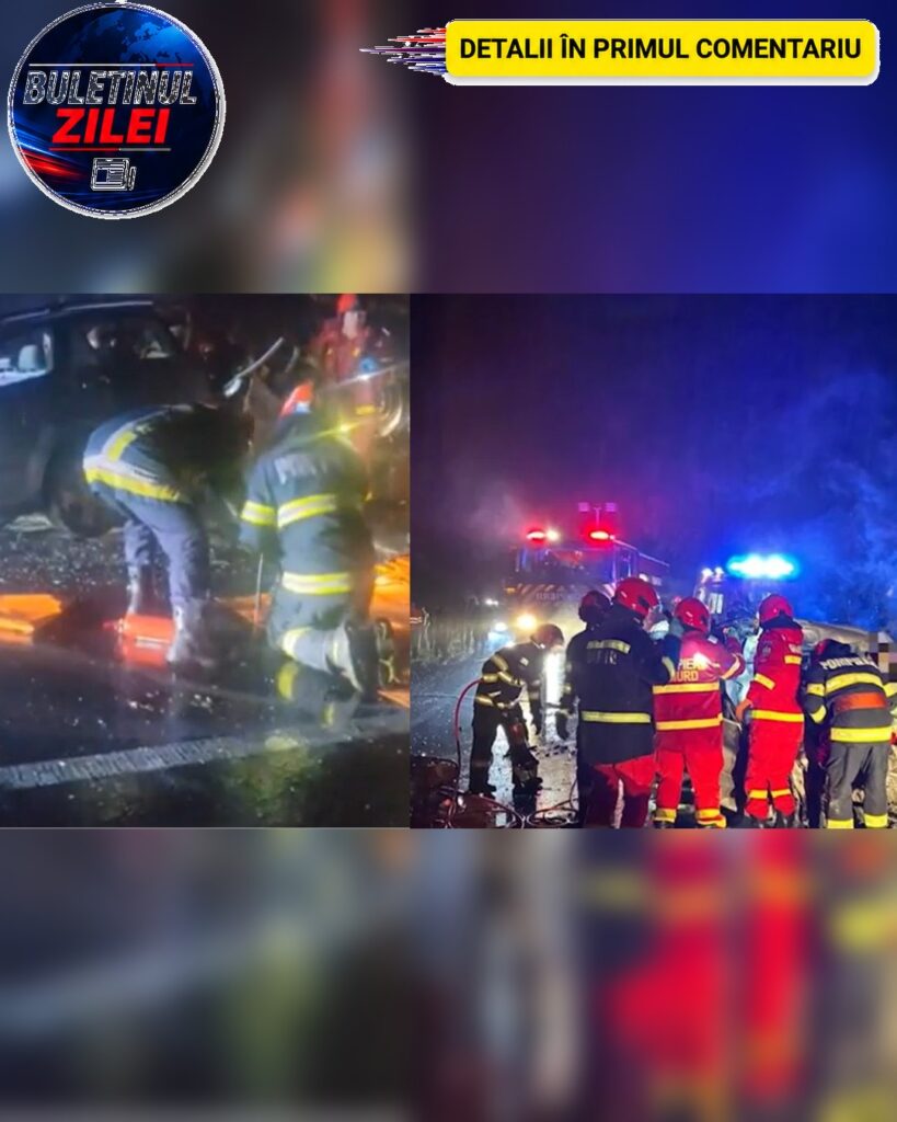 Accident DEVASTATOR! Mașina a luat FOC pe loc…