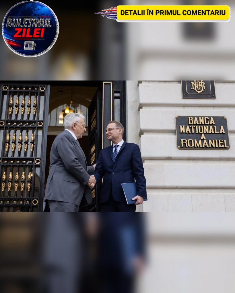 Luca Niculescu s-a întâlnit cu guvernatorul BNR, Mugur Isărescu, despre economie